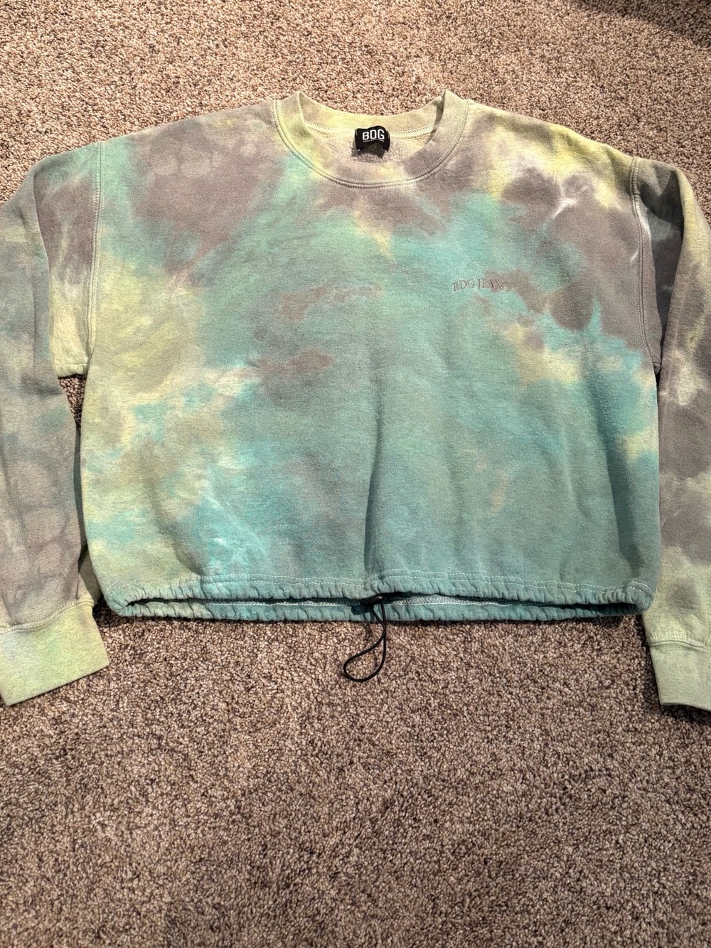 Urban Outfitters BDG Tie-Dye Cropped/Cinched Sweatshirt